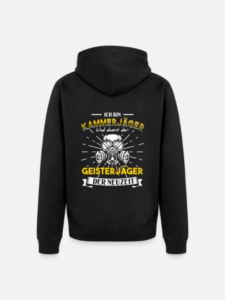 Kammerjäger Schädlingsbekämpfer - Unisex Premium Bio Zip Hoodie - Schwarz