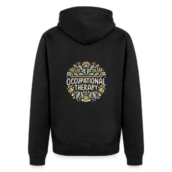 Ergothérapie ergothérapeute - Veste à capuche bio Premium Unisexe - noir - Dos - Nico (187cm)