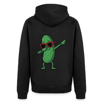 Cool Dabbing Dab Pose Cartoon Cornichon Lunettes de soleil - Veste à capuche bio Premium Unisexe - noir - Dos - Nico (187cm)