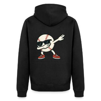 Lunettes de soleil de baseball Cartoon Dab Dance Dabbing - Veste à capuche bio Premium Unisexe - noir - Dos - Nico (187cm)