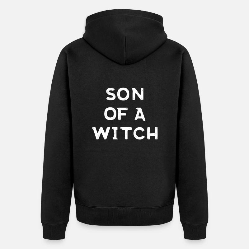 Fils d’une sorcière - Veste à capuche bio Premium Unisexe - noir