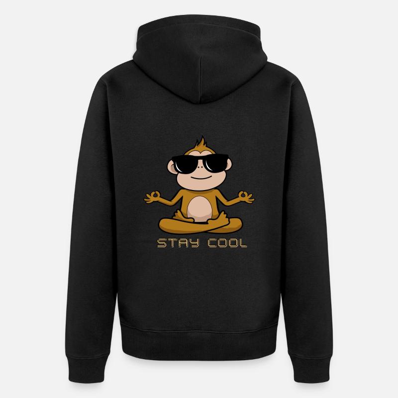 RESTEZ COOL 2 - Veste à capuche bio Premium Unisexe - noir