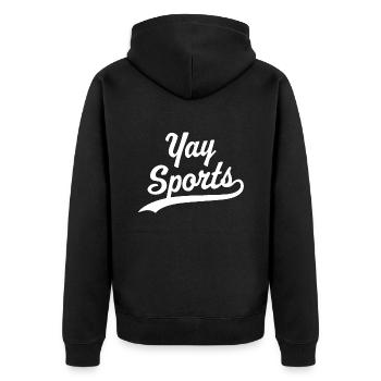 Yay Sports - Veste à capuche bio Premium Unisexe - noir - Dos - Nico (187cm)