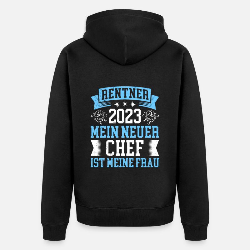 Retraités 2023 - Veste à capuche bio Premium Unisexe - noir
