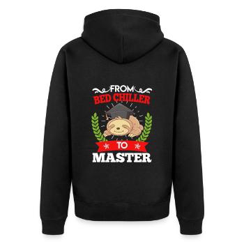 Du refroidisseur de lit au Master 2023 - Veste à capuche bio Premium Unisexe - noir - Dos - Nico (187cm)