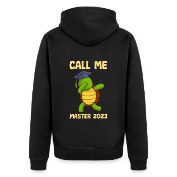 Appelez-moi Master 2023 Master - Veste à capuche bio Premium Unisexe - noir - Dos - Nico (187cm)