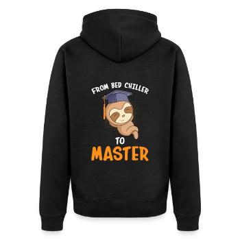 Du refroidisseur de lit au maître 2023 - Veste à capuche bio Premium Unisexe - noir - Dos - Nico (187cm)