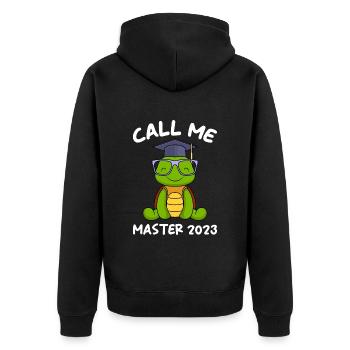 Appelez-moi Master 2023 Master - Veste à capuche bio Premium Unisexe - noir - Dos - Nico (187cm)