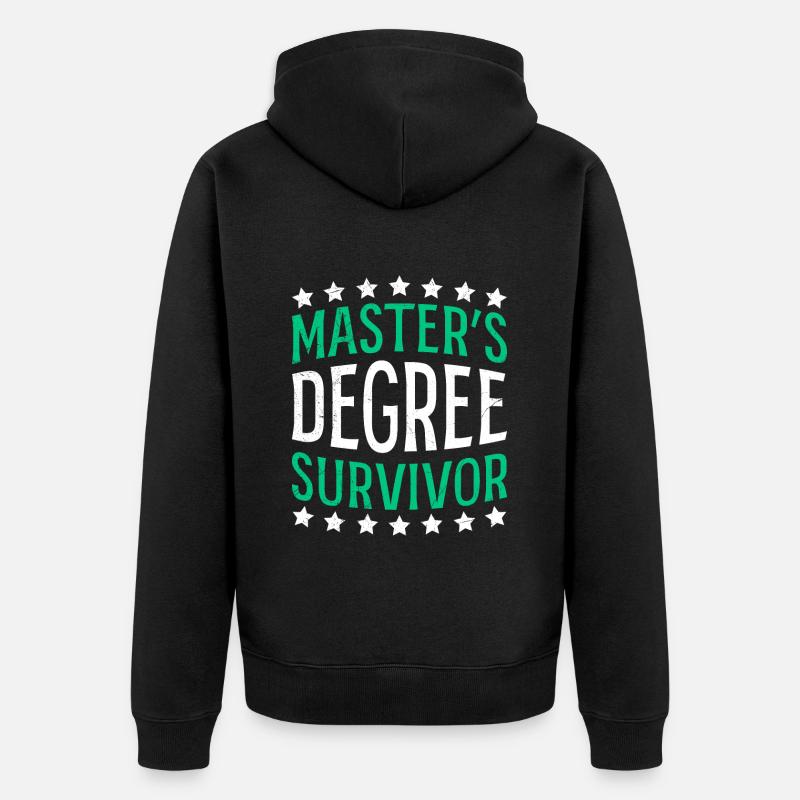 Survivant de maîtrise Master - Veste à capuche bio Premium Unisexe - noir