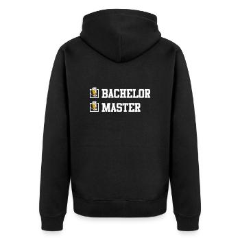Completed Bachelor's Degree Master's Degree - Unisex Premium Organic Zip Hoodie - black - Back - Nico (187cm)