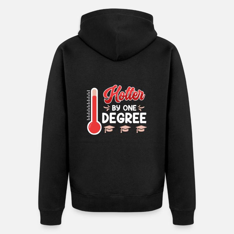 Un Bachelor chaud Master - Veste à capuche bio Premium Unisexe - noir