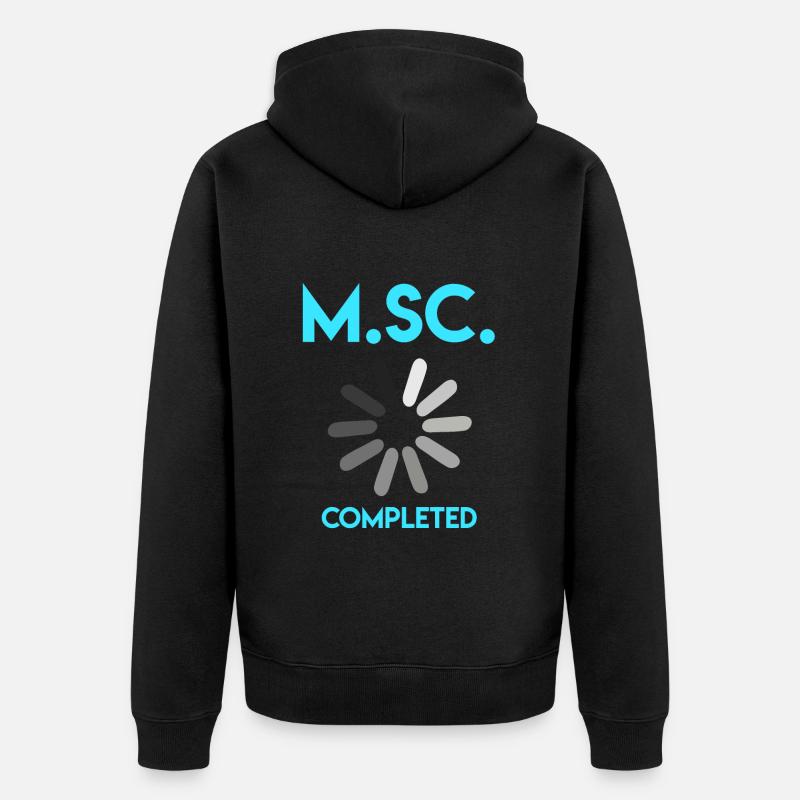 Master complété Master of Science - Veste à capuche bio Premium Unisexe - noir