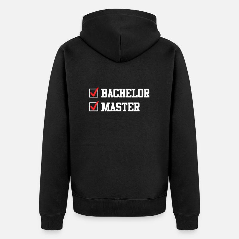 Baccalauréat complété Master - Veste à capuche bio Premium Unisexe - noir
