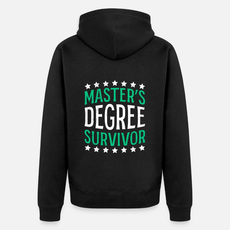 Survivant de maîtrise Master - Veste à capuche bio Premium Unisexe - noir