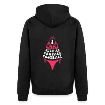 Mauvais joueur de football Fantasy - Veste à capuche bio Premium Unisexe - noir - Dos - Nico (187cm)