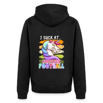 Fantasy Football Loser Je suis nul au Fantasy Football - Veste à capuche bio Premium Unisexe - noir - Dos - Nico (187cm)