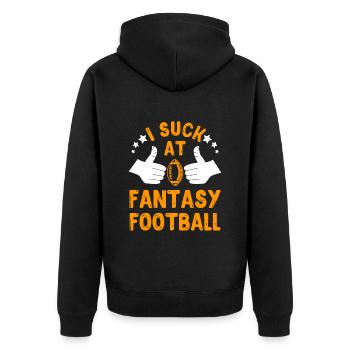 Fantasy Football Loser Je suis nul au Fantasy Football - Veste à capuche bio Premium Unisexe - noir - Dos - Nico (187cm)