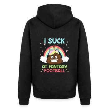 Je suis nul au football fantastique - Veste à capuche bio Premium Unisexe - noir - Dos - Nico (187cm)