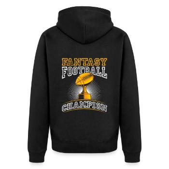 Fantasy Football Champion - Veste à capuche bio Premium Unisexe - noir - Dos - Nico (187cm)