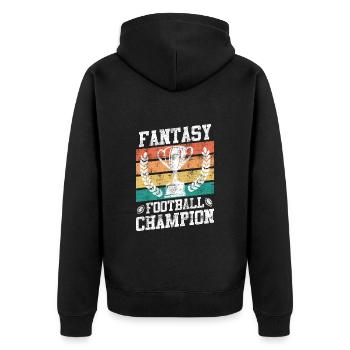 Champion de football Fantasy Champion de football Fantasy - Veste à capuche bio Premium Unisexe - noir - Dos - Nico (187cm)