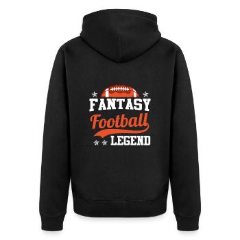 Fantasy Football Legend Fantasy Football Champion - Veste à capuche bio Premium Unisexe - noir - Dos - Nico (187cm)