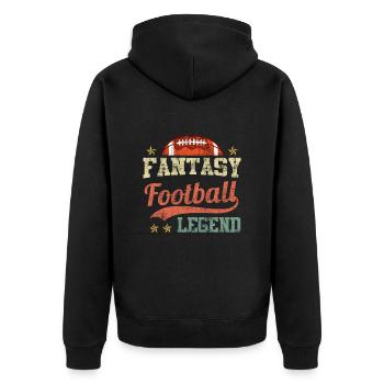 Fantasy Football Legend Fantasy Football Champion - Veste à capuche bio Premium Unisexe - noir - Dos - Nico (187cm)