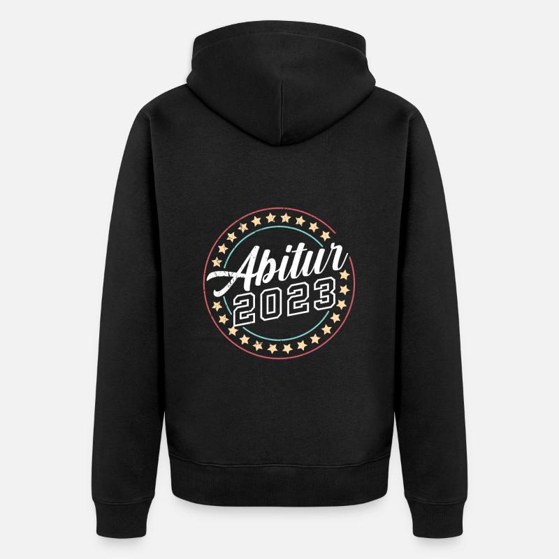 Abi 2023 Abitur Abiturient Schulabschluss - Veste à capuche bio Premium Unisexe - noir