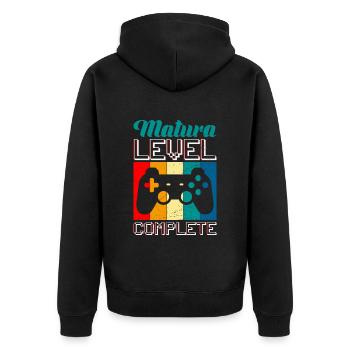Matura 2023 Niveau complet Gamer Maturanten - Veste à capuche bio Premium Unisexe - noir - Dos - Nico (187cm)