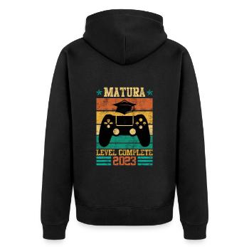 Niveau de maturité complet Maturanten Gamer - Veste à capuche bio Premium Unisexe - noir - Dos - Nico (187cm)