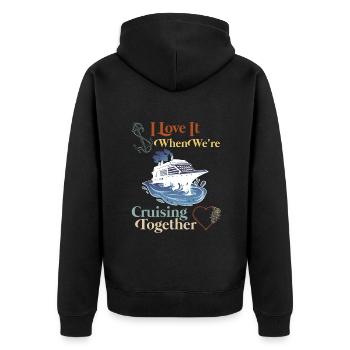 Croisière ensemble Vacances de printemps - Veste à capuche bio Premium Unisexe - noir - Dos - Nico (187cm)