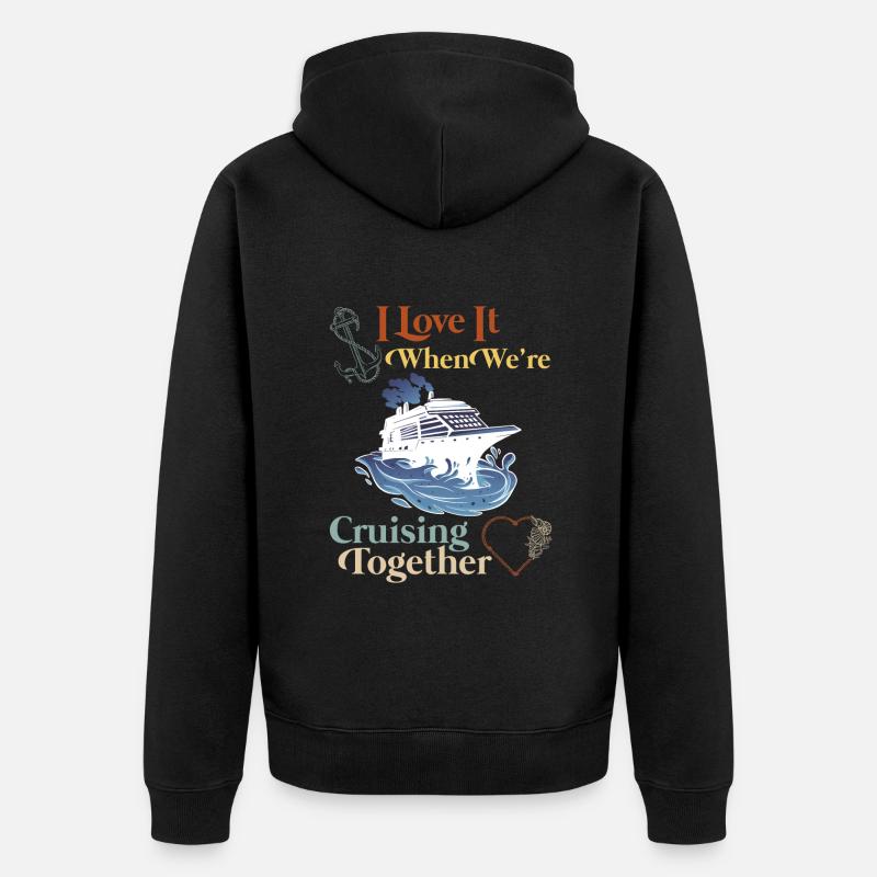 Croisière ensemble Vacances de printemps - Veste à capuche bio Premium Unisexe - noir