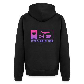Girl Strip Girls Trip Holiday Spring Break - Veste à capuche bio Premium Unisexe - noir - Dos - Nico (187cm)