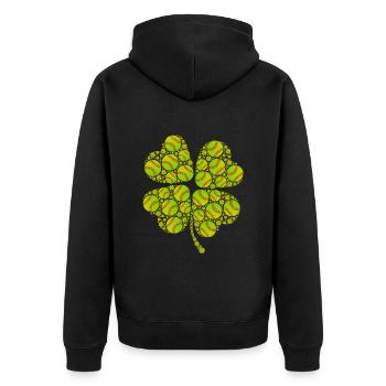 Joueur de baseball Clover Lucky Charm Joueur de baseball - Veste à capuche bio Premium Unisexe - noir - Dos - Nico (187cm)