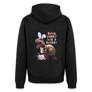 Certains lapins ont un lapin de Pâques secret - Veste à capuche bio Premium Unisexe - noir - Dos - Nico (187cm)