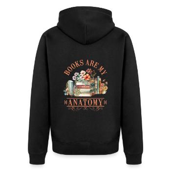 Amateurs de livres Les livres sont mon rat de bibliothèque d’anatomie - Veste à capuche bio Premium Unisexe - noir - Dos - Nico (187cm)