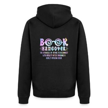 Livres Gueule de bois Amoureux des livres Rat de bibliothèque Lecteurs Fans - Veste à capuche bio Premium Unisexe - noir - Dos - Nico (187cm)