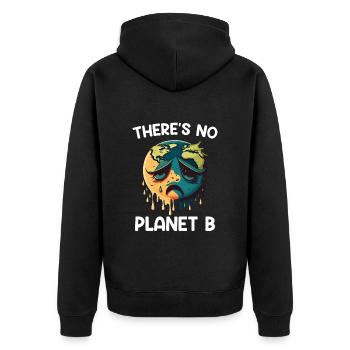 Il n’y a pas de protection de l’environnement pour le Jour de la Terre de la planète B - Veste à capuche bio Premium Unisexe - noir - Dos - Nico (187cm)