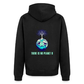 Il n’y a pas de Planète B Earth Day Mission Erde - Veste à capuche bio Premium Unisexe - noir - Dos - Nico (187cm)