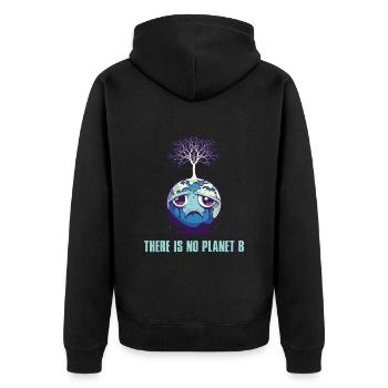 Il n’y a pas de Planète B Earth Day Mission Erde - Veste à capuche bio Premium Unisexe - noir - Dos - Nico (187cm)