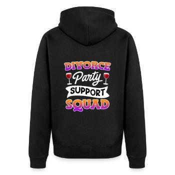 Soutien de la partie de divorce enfin divorcé divorce - Veste à capuche bio Premium Unisexe - noir - Dos - Nico (187cm)