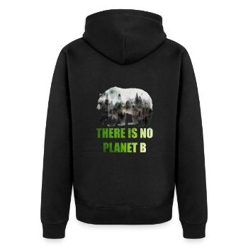 Il n’y a pas de Planète B Earth Day Mission Erde - Veste à capuche bio Premium Unisexe - noir - Dos - Nico (187cm)
