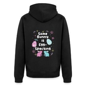 Easter Bunny is Egg-Specting Easter Bunnies future - Unisex Premium Organic Zip Hoodie - black - Back - Nico (187cm)