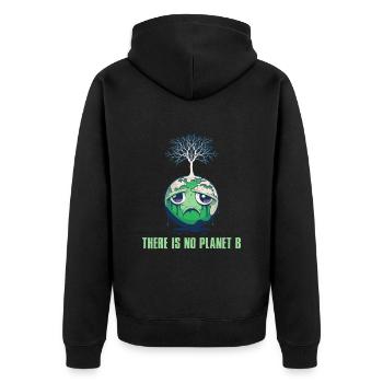 Il n’y a pas de Planète B Earth Day Mission Erde - Veste à capuche bio Premium Unisexe - noir - Dos - Nico (187cm)