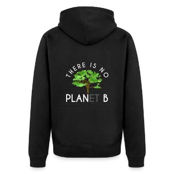 Il n’y a pas de protection de l’environnement pour le Jour de la Terre de la planète B - Veste à capuche bio Premium Unisexe - noir - Dos - Nico (187cm)
