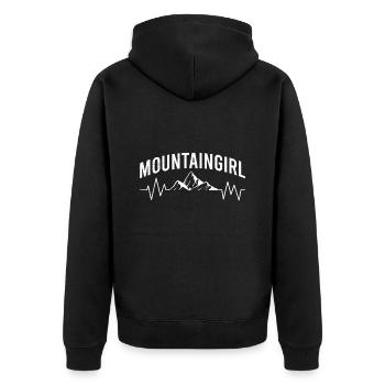 Mountain Girl Mountaineers Escalade Randonnée - Veste à capuche bio Premium Unisexe - noir - Dos - Nico (187cm)