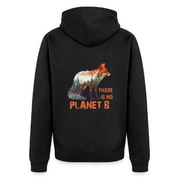 Il n’y a pas de Planète B Earth Day Mission Erde - Veste à capuche bio Premium Unisexe - noir - Dos - Nico (187cm)