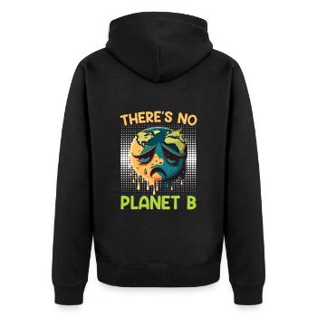 Il n’y a pas de protection de l’environnement pour le Jour de la Terre de la planète B - Veste à capuche bio Premium Unisexe - noir - Dos - Nico (187cm)