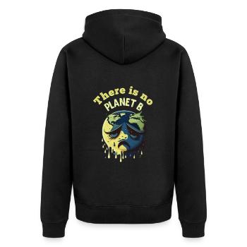 Il n’y a pas de Planète B Earth Day Mission Erde - Veste à capuche bio Premium Unisexe - noir - Dos - Nico (187cm)