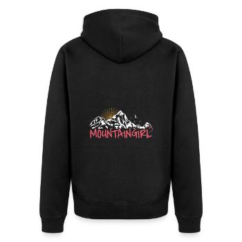 Mountaingirls Hikers Mountaineers Mountaineers Women - Unisex Premium Organic Zip Hoodie - black - Back - Nico (187cm)