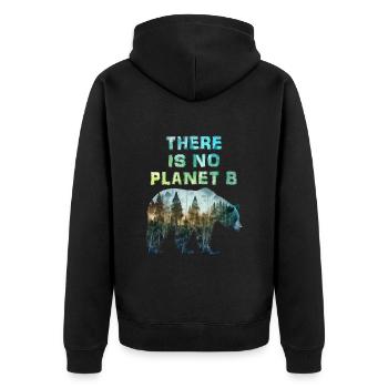 Il n’y a pas de planète B Protection de l’environnement Jour de la Terre - Veste à capuche bio Premium Unisexe - noir - Dos - Nico (187cm)